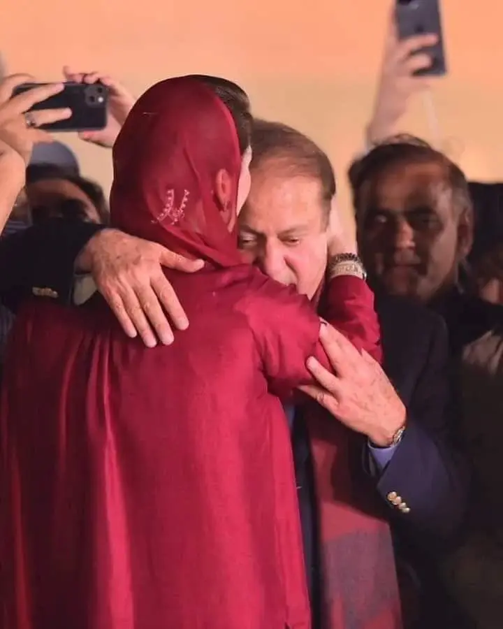 مریم نواز شریف و پدرش