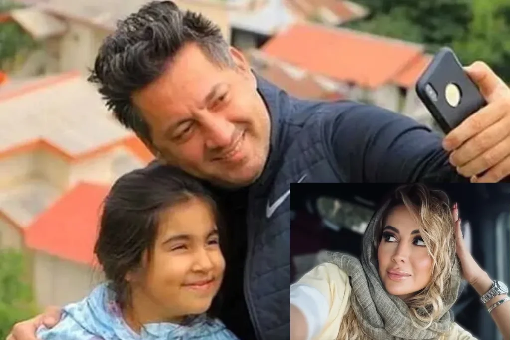 حمید خندان پریا پرتوی فرد و دخترشان