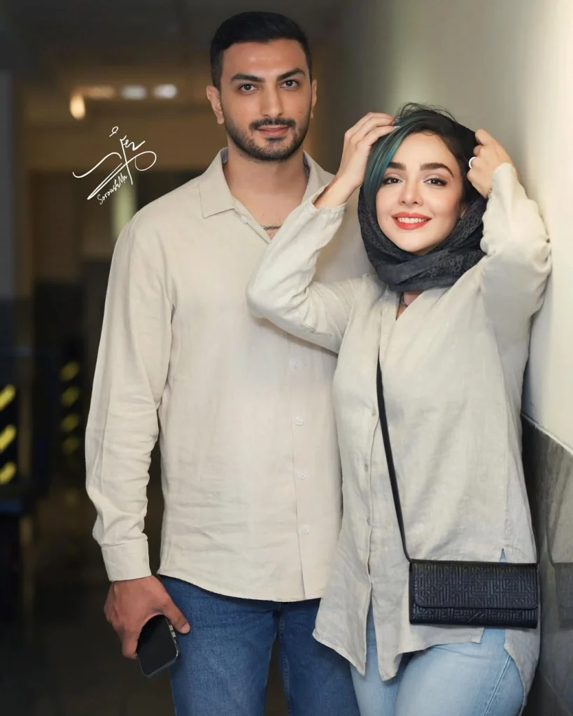 المیرا دهقانی و همسرش