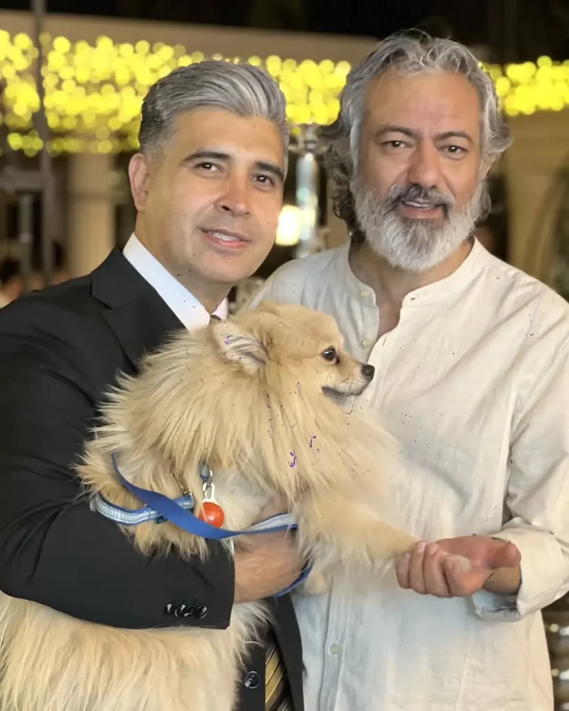 هنرمندان در عروسی محمد نادری
