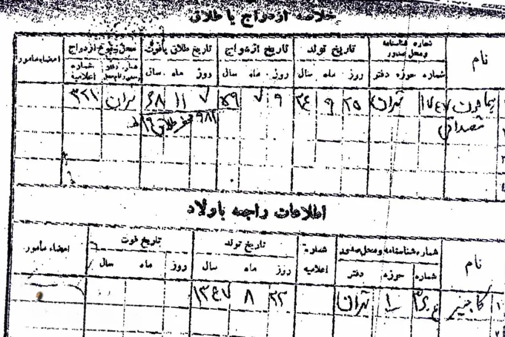 شناسنامه گوگوش