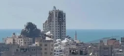 تخریب بلندترین برج نوار غزه