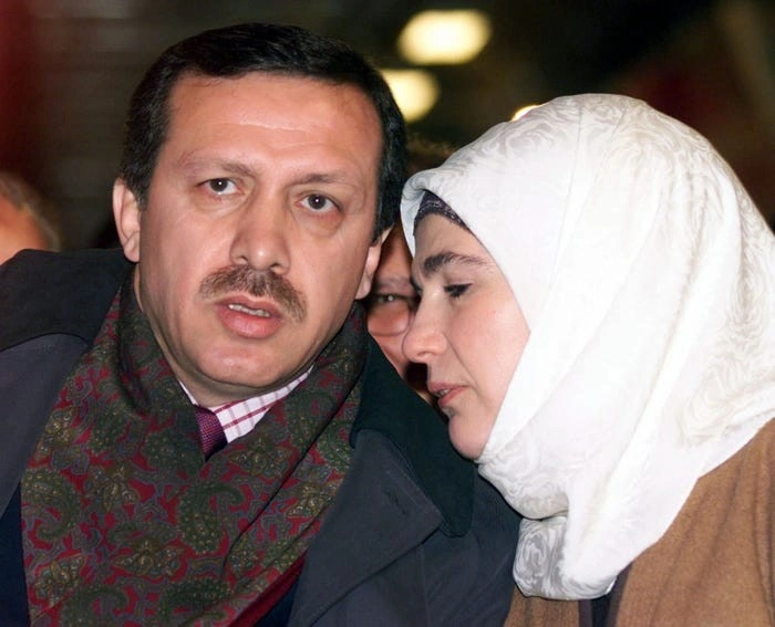 رجب طیب اردوغان و همسرش