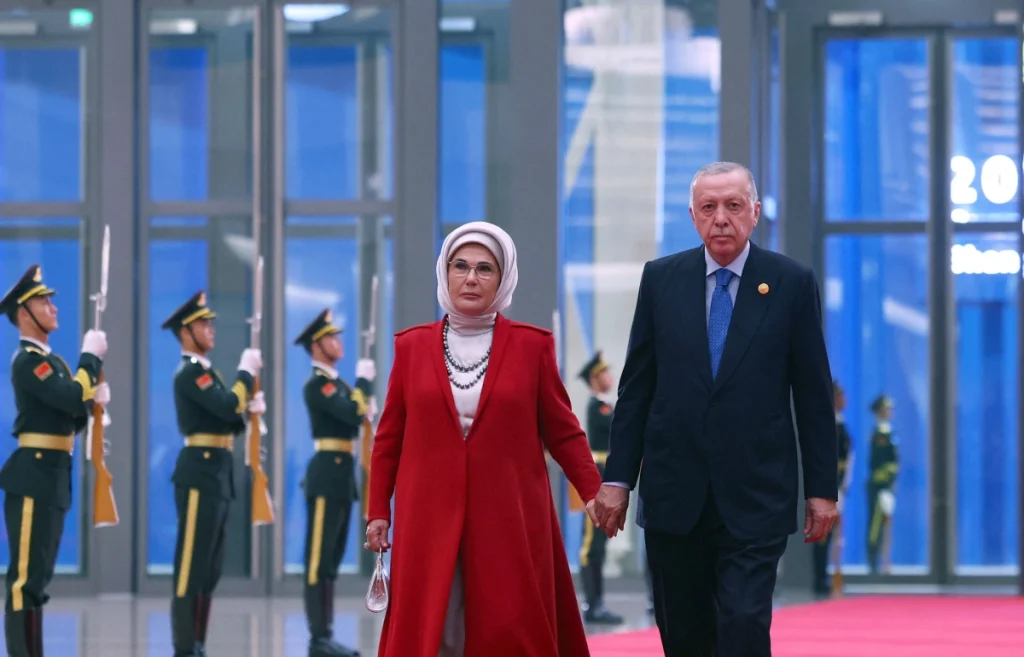 رجب طیب اردوغان و همسرش