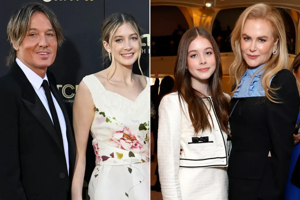 نیکول کیدمن و کیث اربن و فرزندانشان