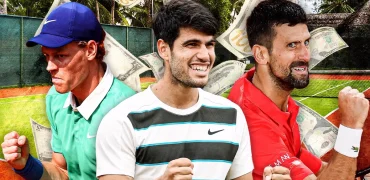 ۲۰ بازیکن برتر تنیس مردان جهان با بیشترین جوایز نقدی در دوران حرفه‌ای [رتبه‌بندی ۲۰۲۵]