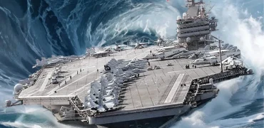 چرا ناوهای هواپیمابر سنگین حتی در دریاهای طوفانی هم واژگون نمی‌شوند؟