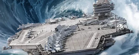 چرا ناوهای هواپیمابر سنگین حتی در دریاهای طوفانی هم واژگون نمی‌شوند؟