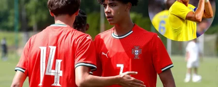 پسر کریستیانو رونالدو با گلزنی برای تیم زیر ۱۶ سال پرتغال راه پدر را ادامه می‌دهد + ویدیو