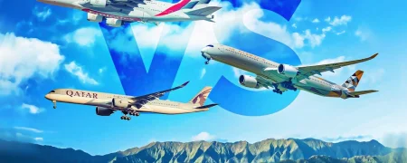 مقایسه بزرگی ناوگان خطوط هوایی امارات، اتحاد و قطر ایرویز و نوع هواپیماهای هر کدام