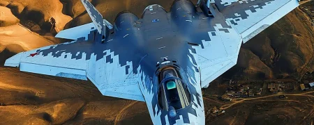 نمایش جنگنده نسل پنجم Su-۵۷ روسیه پیش از آغاز نمایشگاه هوایی دبی ۲۰۲۵ + ویدیو