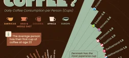 کشورهای دارای بیشترین مصرف قهوه سرانه در سال ۲۰۲۵ + اینفوگرافی