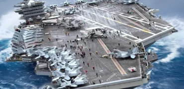 ناوهای هواپیمابر با وجود جثه بزرگ خود چگونه از دید دشمن پنهان می‌شوند؟