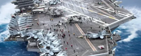 ناوهای هواپیمابر با وجود جثه بزرگ خود چگونه از دید دشمن پنهان می‌شوند؟