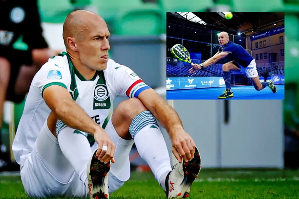 آرین روبن پس از بازنشستگی از فوتبال در ۴۱ سالگی وارد دنیای حرفه‌ای پدل شد