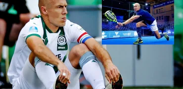 آرین روبن پس از بازنشستگی از فوتبال در ۴۱ سالگی وارد دنیای حرفه‌ای پدل شد