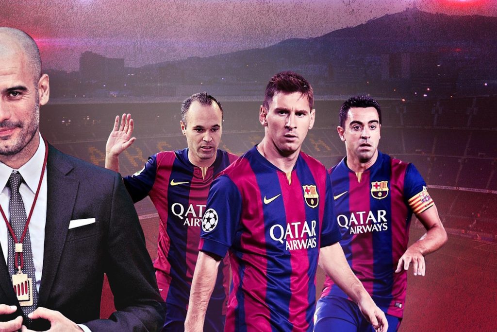 فهرست بهترین تیم از ۱۱ بازیکن منتخب پپ گواردیولا در باشگاه‌هایی که مربیگری کرده است