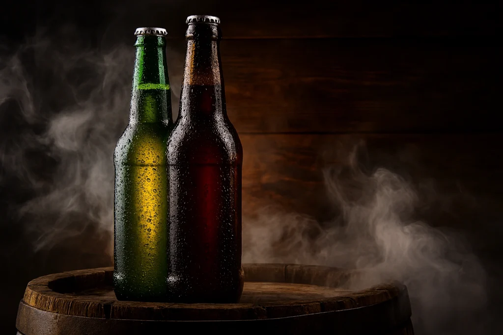 جنگ ۱۰۰ ساله رنگ‌‌ بطری‌ ماءالشعیر! نبرد علم و تاریخ میان قهوه‌ای، سبز و شفاف