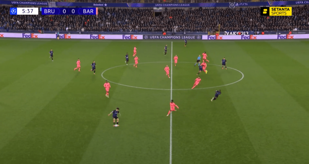 گل اول بروژ به بارسلونا در لیگ قهرمانان اروپا