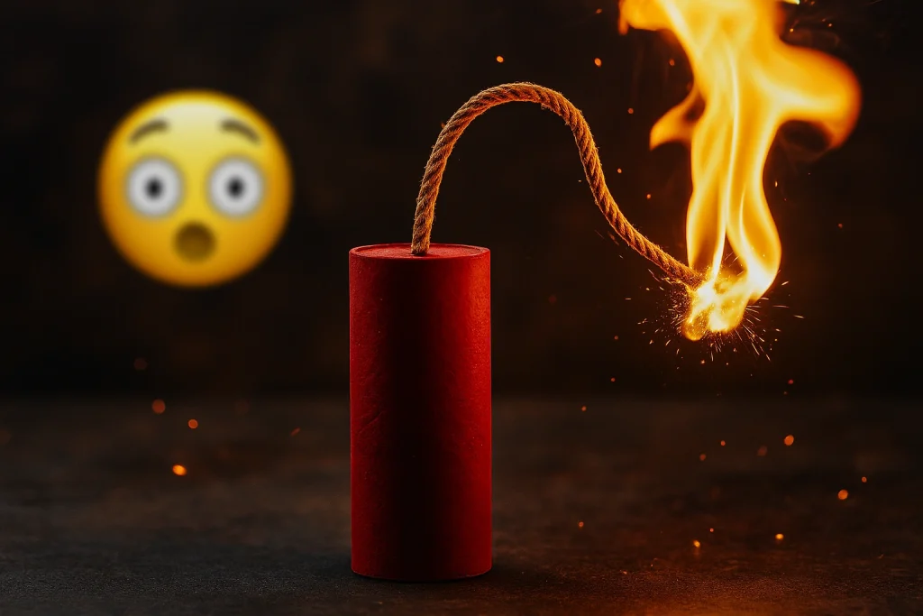 راز ایموجی دینامیت فاش شد؛ معنی جدید و عجیب 🧨در سال ۲۰۲۵