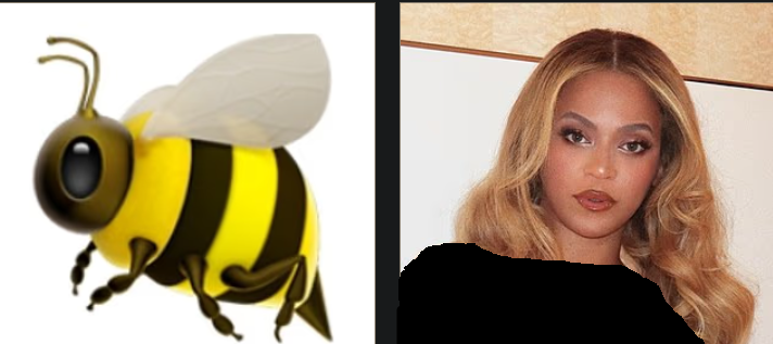 بیانسه و ایموجی زنبور