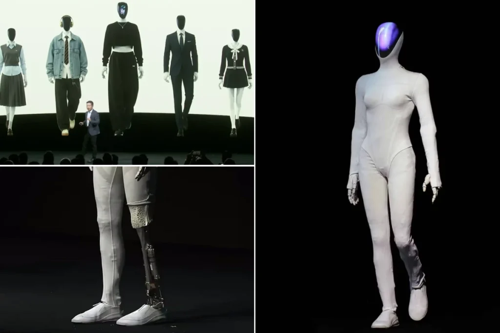 شکافتن پای ربات انسان‌نمای چینی برای پایان دادن به شایعه حضور انسان درون آن + ویدئو