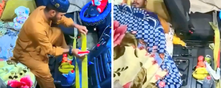 روش عجیب یک راننده پاکستانی برای جلوگیری از سرقت کامیون در زمان استراحتش + ویدیو