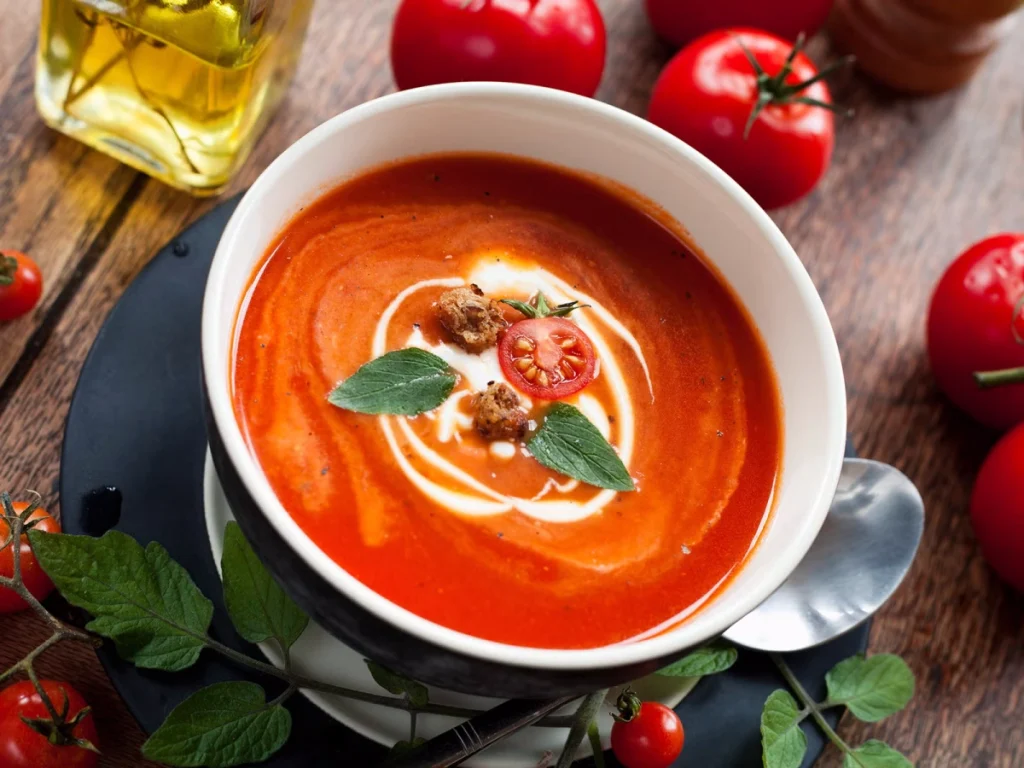 سوپ گوجه فرنگی