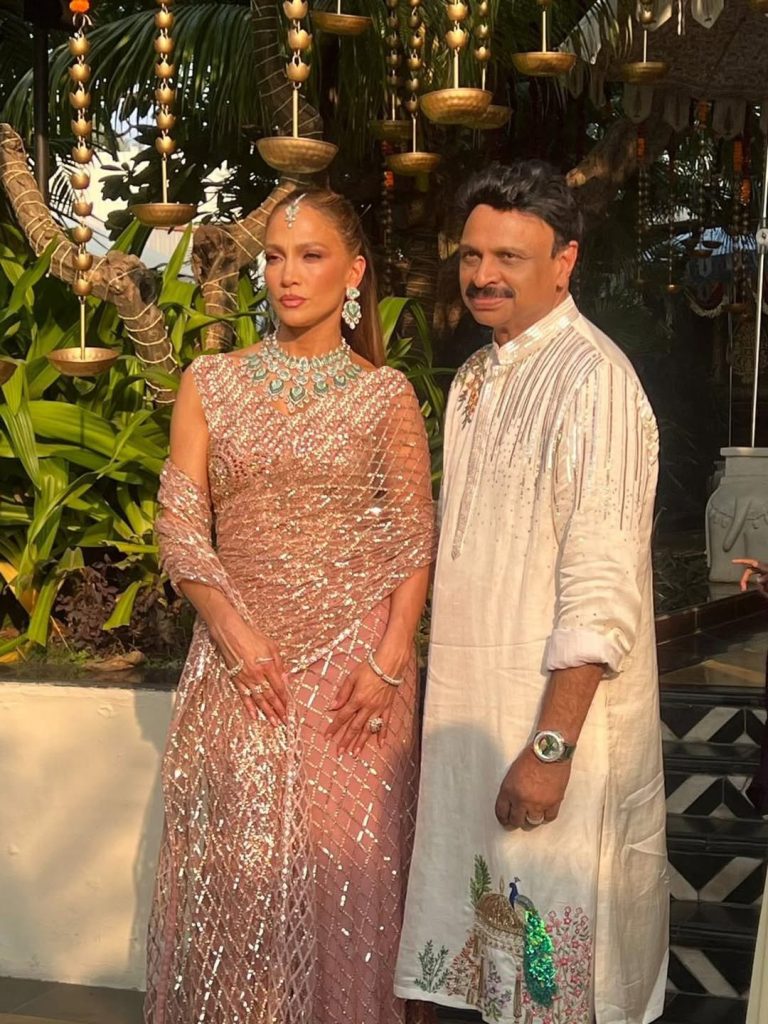 جنیفر لوپز در عروسی زوج میلیاردر هندی