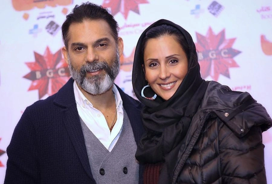 پیمان معادی و همسرش