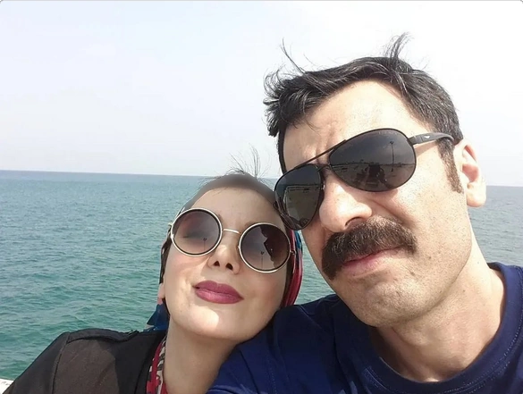 رویا میرعلمی و همسرش