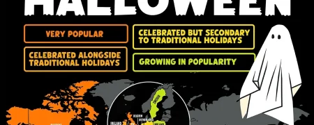 کشورهایی که مردم آن‌ها هالووین را جشن می‌گیرند + اینفوگرافی