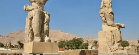 یکی از مهم‌ترین نشانه‌های تمدن مصر باستان بازسازی شد؛ مجسمه‌های عظیم آمنهوتپ سوم!