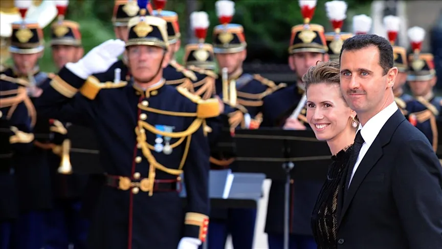 بشار اسد و همسرش