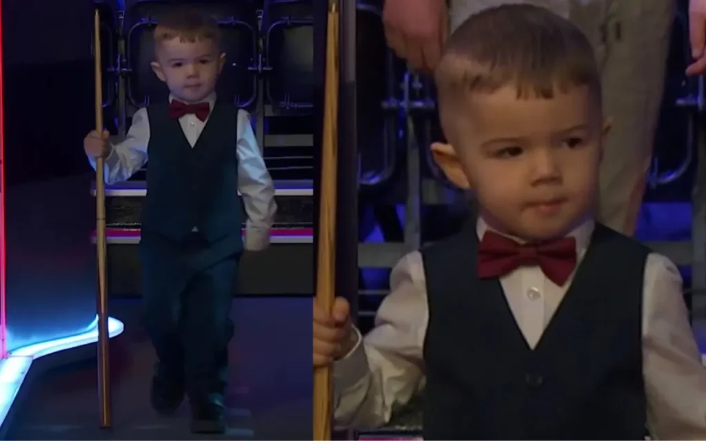 جوان‌ترین نابغه اسنوکر جهان؛ کودک ۲ ساله‌ای که مثل حرفه‌ای‌ها بازی می‌کند + ویدیو