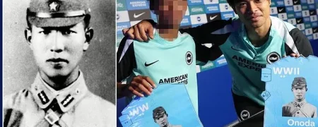 عکس بحث‌برانگیز بازیکن ژاپنی برایتون با سرباز مشهور جنگ جهانی دوم و خشم چینی‌ها