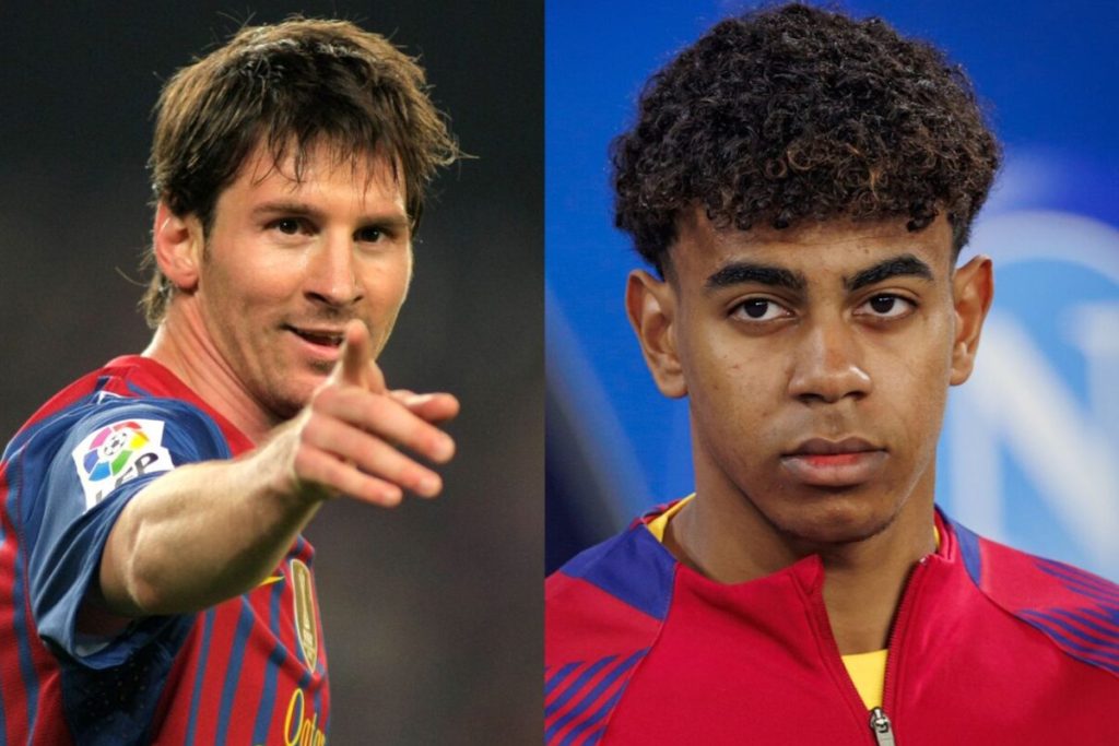 مقایسه عملکرد لیونل مسی و لامینه یامال بعد از ۱۲۰ بازی برای تیم فوتبال بارسلونا