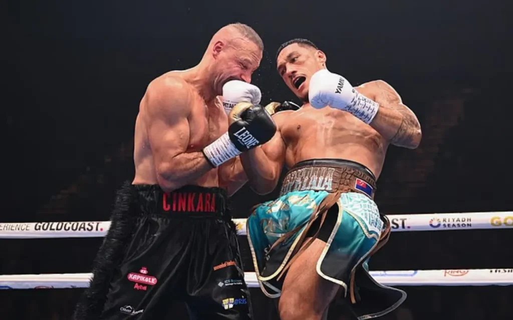 مبارزه جای اوپتایا با حسین چینکارا