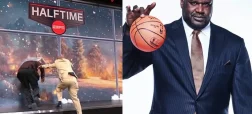 شکیل اونیل در یک تعقیب و گریز عجیب دکور برنامه Inside the NBA را ویران کرد