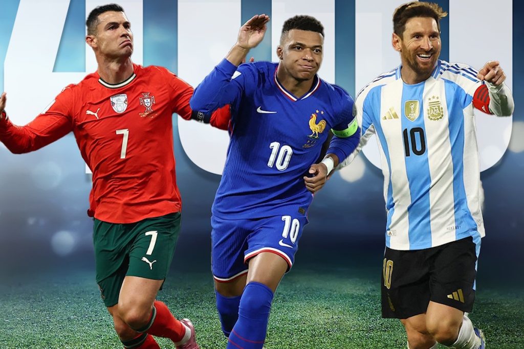 مقایسه عملکرد کیلیان امباپه در ۲۷ سالگی با کریستیانو رونالدو و لیونل مسی در این سن