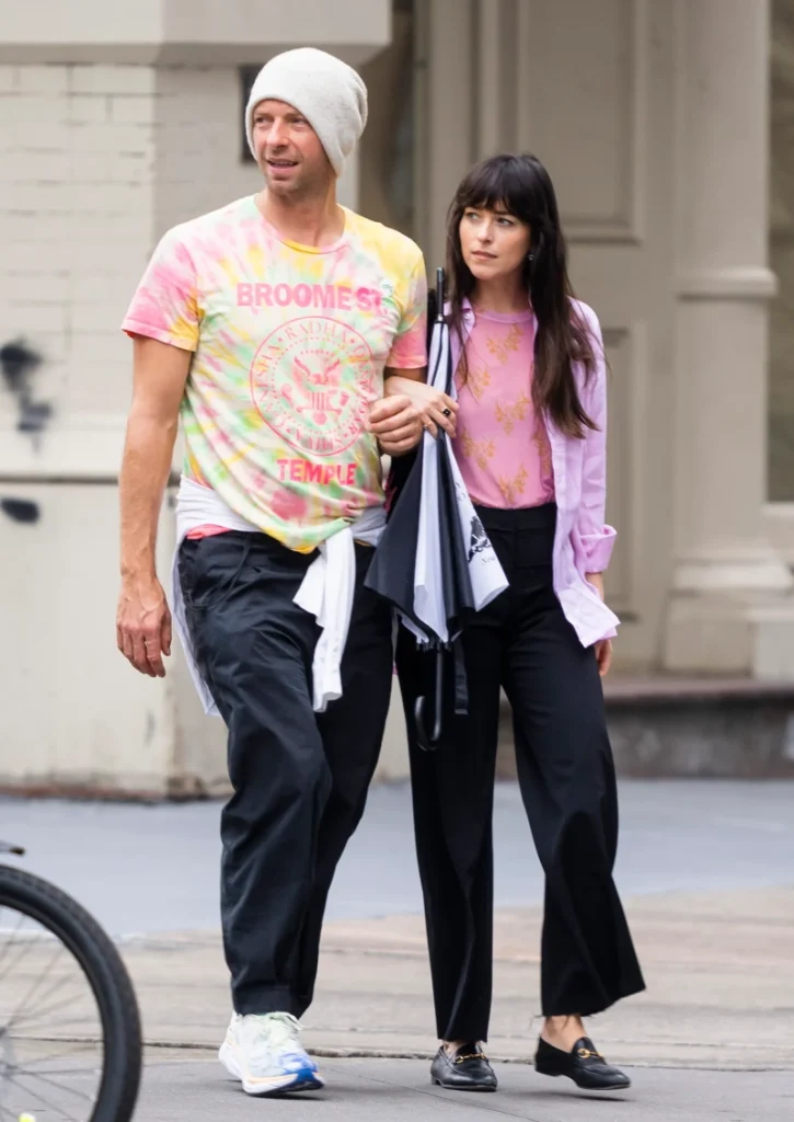 داکوتا جانسون و کریس مارتین