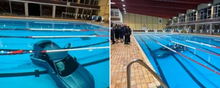 اشتباه مرگبار یک مادر؛ خودرو همراه با کودک ۵ ساله به داخل استخر سقوط کرد!