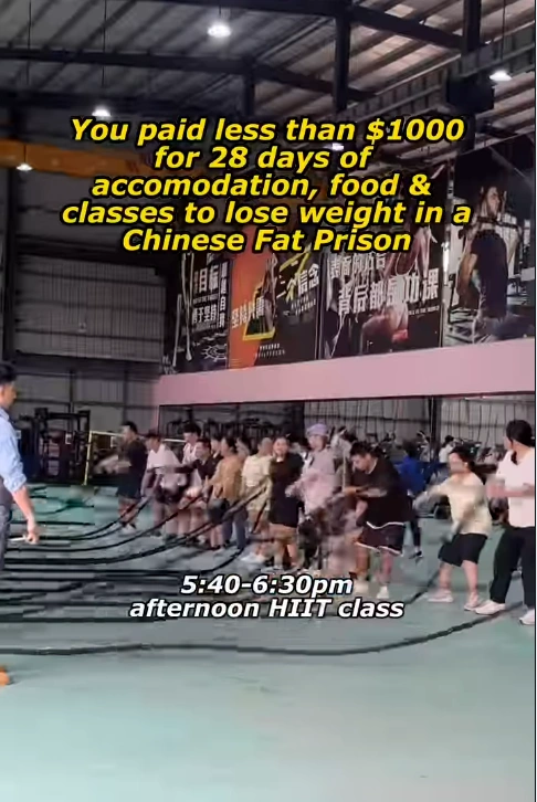 ورزش در زندانهای لاغری چین