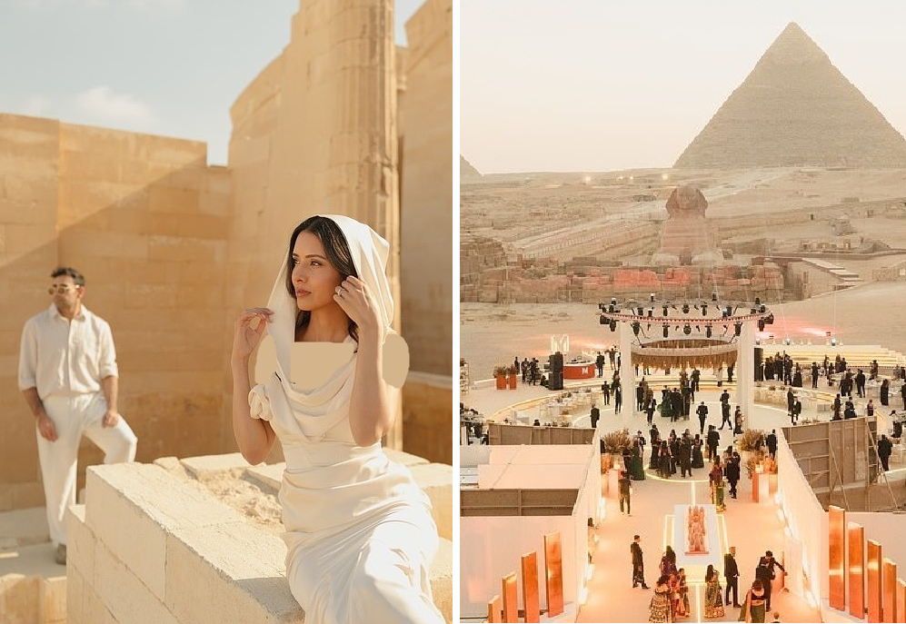 عروسی در قلب تاریخ: زوج لندنی اهرام جیزه را برای ۲۰ ساعت به ملک شخصی تبدیل کردند!