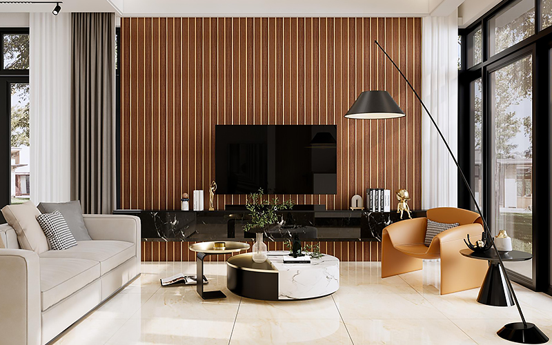 راهنمای انتخاب متریال برای طراحی داخلی خانه ویلایی یک طبقه