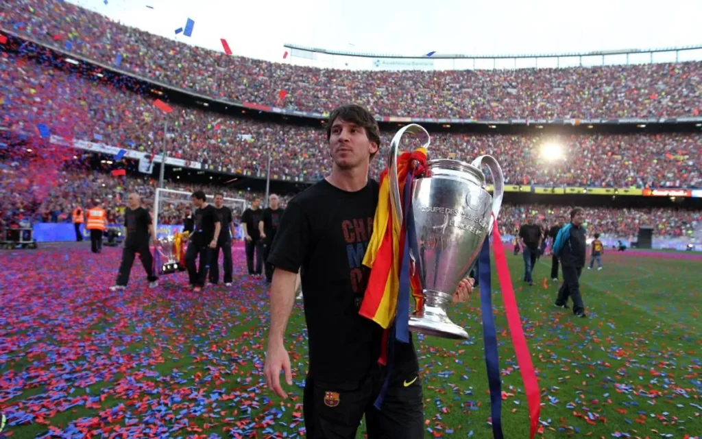 لیونل مسی لیگ قهرمانان اروپا