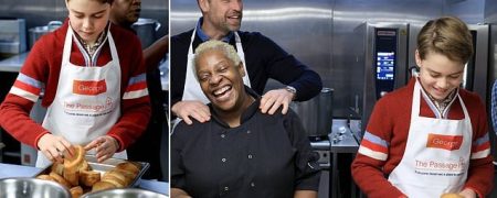 کمک پسر شاهزاده ویلیام در پناهگاه بی‌خانمان‌ها به مناسبت کریسمس + ویدیو