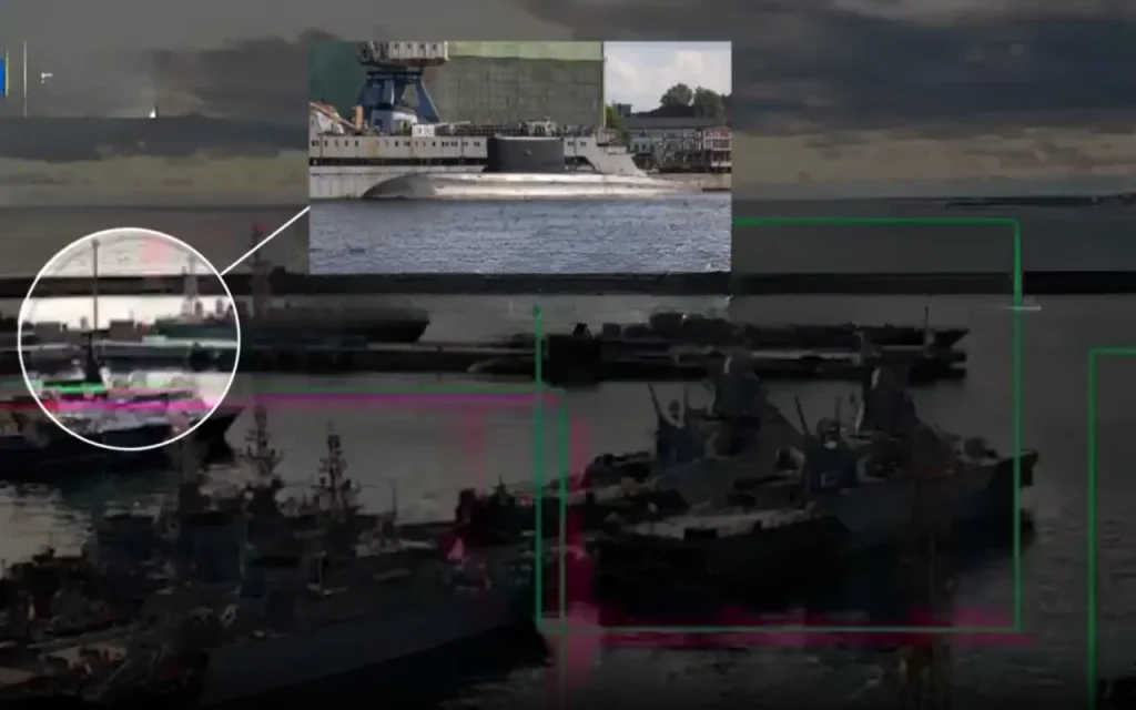 لحظه انفجار زیردریایی روسیه توسط پهپاد انتحاری زیرآبی اوکراین + ویدیو