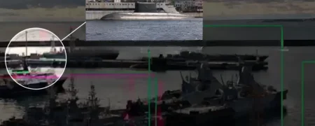 لحظه انفجار زیردریایی روسیه توسط پهپاد انتحاری زیرآبی اوکراین + ویدیو