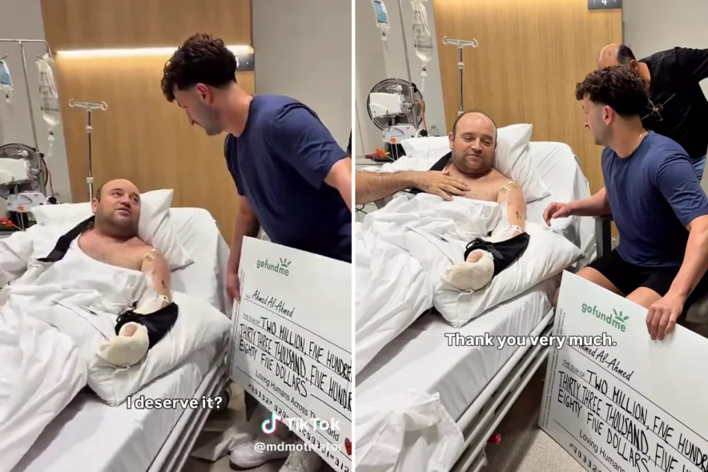 اهدای چک ۲.۵ میلیون دلاری به قهرمان حادثه تیراندازی سیدنی و پرسش غیرمنتظره او